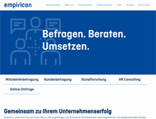 Tablet Screenshot of empiricon.ch